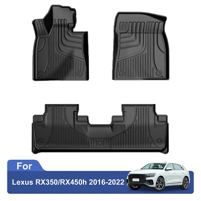 Car All Weather Floor Mats Rubber Liners Capet For Lexus RX350/RX450h 2016-2022 - Imagem 1 de 4