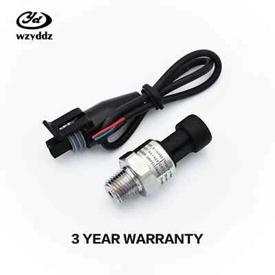 pressure sensor 1/4NPT 5-12V ceramic sensor stainless steel5-300psi optional - Image 1 of 4