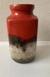 Scheurich Fat Lava Keramik Vase 216 -20 West Germany 70er Jahre. - Bild 1 von 8