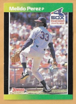 MELIDO PEREZ CHICAGO WHITE SOX #179 - DONRUSS BEST 1989 - Image 1 of 2