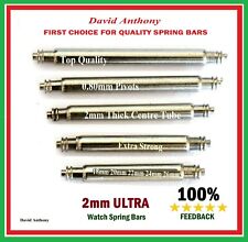 ⭐ULTRA STRONG 2mm FAT EXTRA THICK WATCH SPRING BARS STAINLESS STEEL 18mm to 26mm