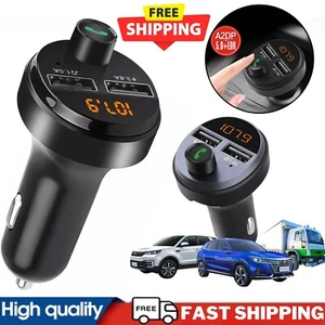 Car Kit Wireless Bluetooth FM Transmitter V5.0 Universal Car Phone Holder UK - Picture 1 of 10