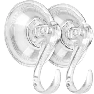 1/2/5/10PCS EXTRA LARGE WINDOW SUCTION CUP HOOKS HEAVY SUCKER HANGER PET&PLASTIC - Picture 1 of 6