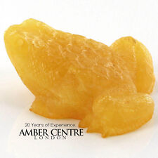 German Baltic Antique Amber Frog Carving, Intricately Carved CAR0039 RRP £375!!!
