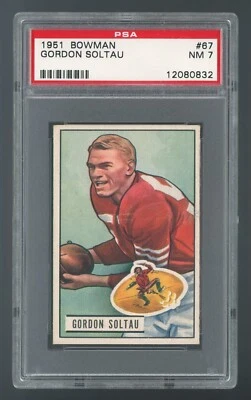 1951 Bowman #67 Gordon Soltau PSA 7 NM **REMX#12080832** - Image 1 of 2