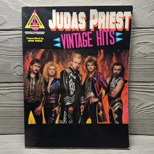 JUDAS PRIEST Vintage Hits GUITAR TAB BOOK ©1990 Hal Leonard Publishing Corp - Picture 1 of 10