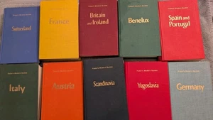 LOT OF 10 FODOR'S EUROPEAN TRAVEL GUIDES, 1958, HB, Good Condition, Maps - Imagen 1 de 21