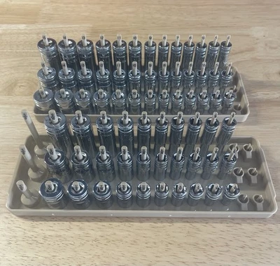 GearWrench 1/4” Metric & SAE Shallow Mid Deep 6 pt Sockets w/ Hansen Trays - Image 1 of 4