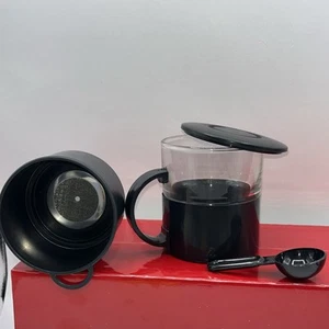 DISFRUTA Taza de café de viaje con red de filtro para una sola taza de café/té perfecta - Imagen 1 de 7