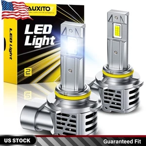 AUXITO Combo 2 9006 HB4 LED Headlight Bulbs High Low Beam Super White 600000LM - Picture 1 of 12