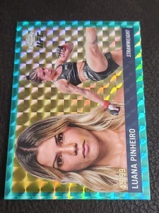 2025 Topps Chrome UFC Luana Pinheiro 1955 Topps Green Geometric Refractor /99 - Picture 1 of 2