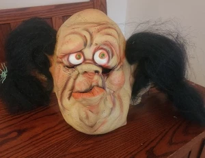 Vintage 2001 The Paper Magic Group Troll Ugly Monster Hairy Bum Halloween Maske - Bild 1 von 5