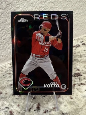 2024 Topps Chrome Sapphire Edition Joey Votto #19 1/10 FIRST ON PRINT - Image 1 of 2