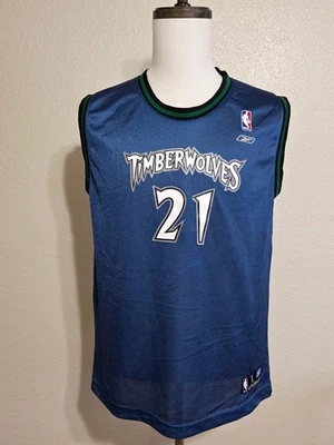Camiseta De Colección Reebok Kevin Garnett Minnesota Timberwolves Niños Talla L 14-16 Foto 1 de 4