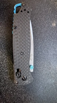 Benchmade 535-3 Bugout Manual Folding Knife Carbon Fiber Handle S90V Steel Blade - Image 1 of 4