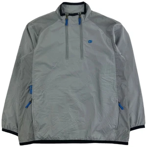 Nike Windbreaker Jacket 3XL Grey Mens Stand Up Collar - Picture 1 of 8