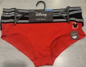 Paquete de 3 bragas hipster de Mickey Mouse de Disney para mujer elige la talla L - Imagen 1 de 3