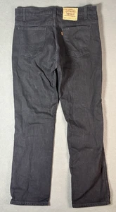 Vintage Levis 505 Orange Tab Jeans Herren 36x30 Denim Straight Black Wash 90s - Bild 1 von 13