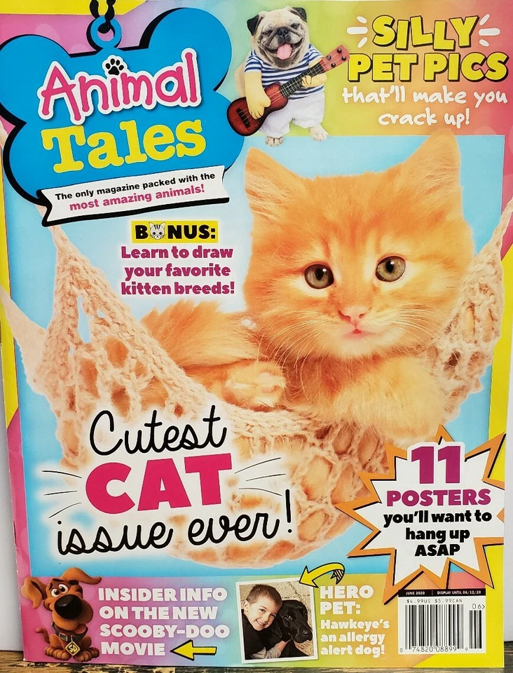 Animal Tales June 2020 Cutest Cat Issue Ever Silly Pet Pics FREE SHIPPING CB