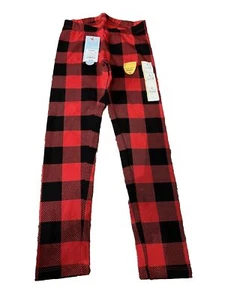 New With Tags Cat & Jack Plaid Red/black Girls Leggings Small 6/6x Christmas - Picture 1 of 3