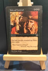 Infernal Contract - Mirage - Excellent/LP-MP - Vintage MTG - Picture 1 of 3