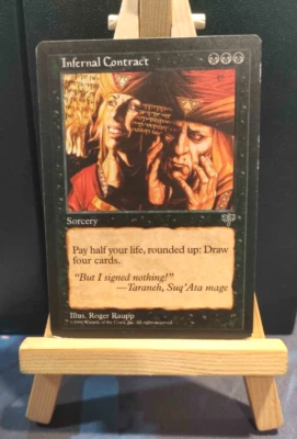 Infernal Contract - Mirage - Excellent/LP-MP - Vintage MTG - Image 1 of 3