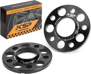 KSP 2PC 12.7mm 5X112mm 66.56mm Hubcentric Wheel Spacer for A4 S4 A5 S5 A6 Benz - Picture 1 of 9