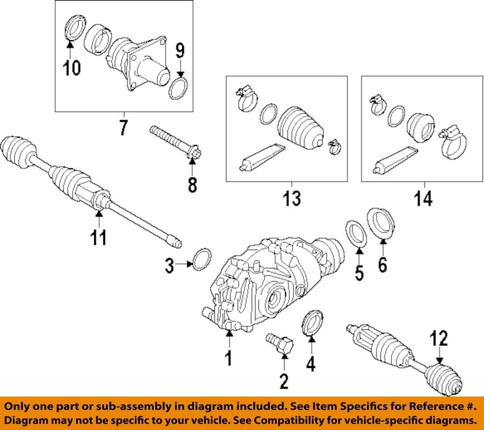 BMW OEM 13-25 320i xDrive Carrier ejes delanteros-diferencial 31508635860 Foto 1 de 1