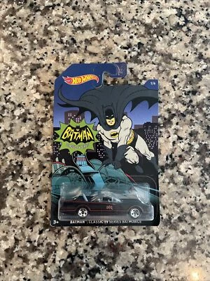 🔥Hot Wheels 2014 BATMOBILE CLASSIC TV SERIES 1/6 WALMART BATMAN 75 YEARS NEW🔥 - Image 1 of 2