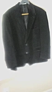 Blazer sportivo Lacrosse uomo nero velluto a coste giacca toppe gomito taglia 46R - Foto 1 di 6