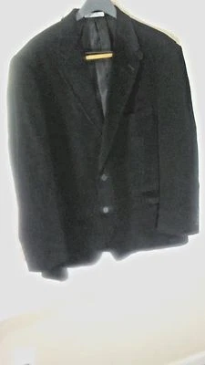  Blazer de pana negra de lacrosse para hombre abrigo deportivo chaqueta parches en el codo talla 46R Foto 1 de 4