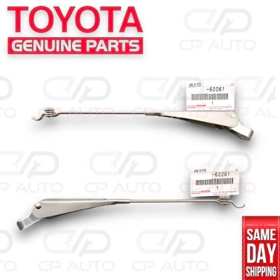 69 - 73 TOYOTA LAND CRUISER FJ40 FJ42 FRONT WINDSHIELD WIPER ARMS QTY 2 OEM NEW - Image 1 of 4