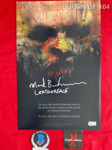 MARK BURNHAM SIGNED 11x17 FOTO! LEATHERFACE! TEXAS MOTORSÄGENMASSAKER! BECKETT! - Bild 1 von 4