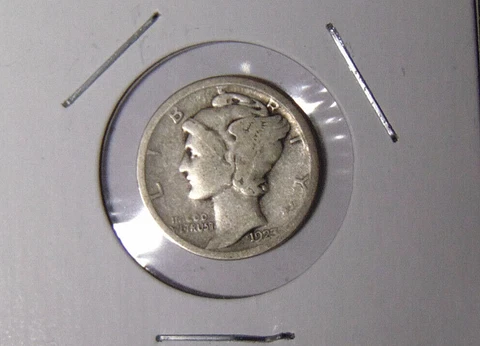 1923-S Mercury Silver Dime Circulated San Francisco Mint (102822) Cover