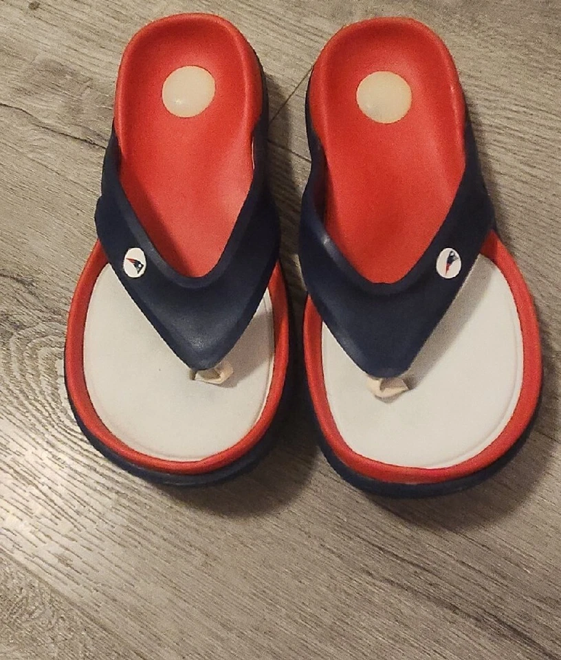 NUEVOS PATRIOTAS DE INGLATERRA SANDALIAS CHANCLAS JALEA HAWAIANA W10/M8 Foto 1 de 4