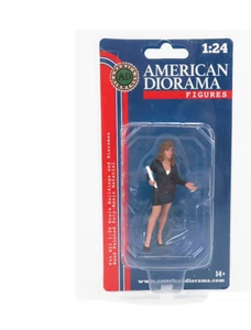 Händler Verkäuferin weiblich Maßstab 1:24 American Diorama 76410 Dame Figur 3" - Bild 1 von 2