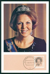 OLANDA MK 1982 REGINA BEATRIX QUEEN MASSIMA CARD MAXIMUM CARD MC CM ek85 - Foto 1 di 2