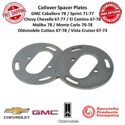 Juego de 2 placas espaciadoras SPC Performance Coilover de 0,5" para GMC, Chevy, Oldsmobile Foto 1 de 4