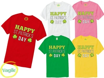 VAGILE Happy St Patrick's Day T-Shirt - Irish Shamrock Irland Paddys lustig Kind Erwachsene