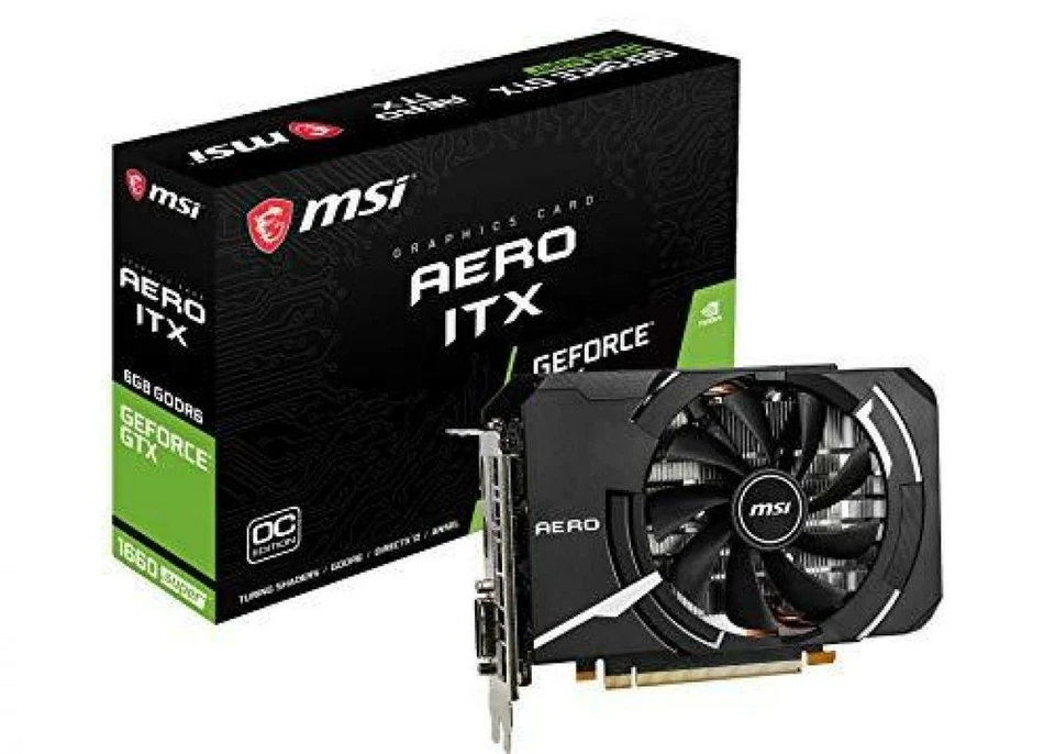 MSI GeForce GTX 1660 SUPER AERO ITX OC Graphics Board VD7112 - Image 1 of 4