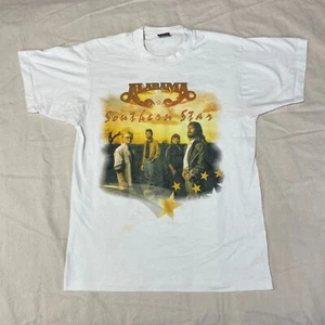 Vintage Alabama Band Shirt Herren Large L weiß Country Konzert 90er Made in USA - Bild 1 von 11