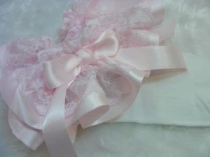 sissy adult baby frilly PINK ankle socks fancy dress kawaii cosplay men ladies - Picture 1 of 3