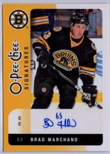 2010-11 O-Pee-Chee Signatures #OSBM Brad Marchand *S3474