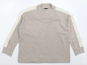 F&F Womens Grey Crew Neck Acrylic Blend Jumper Size 14 - Picture 1 of 12