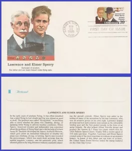 USA5 #C114 U/A FLEETWOOD FDC Lawrence/Elmer Sperry - Bild 1 von 1