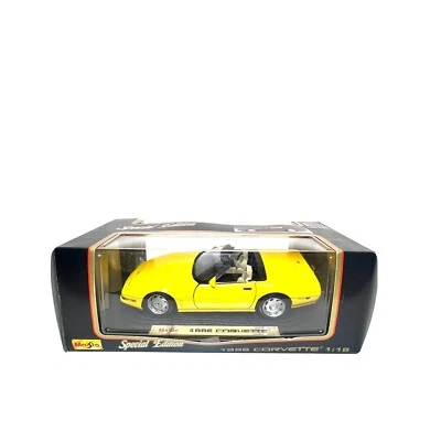Chevy Corvette Maisto 1996 convertible amarillo edición especial modelo diecast 1:18 Foto 1 de 4