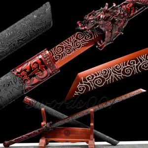 Handmade Katana Collectible Dragon Sword Fighting Master Manganese Steel Blade - Picture 1 of 15
