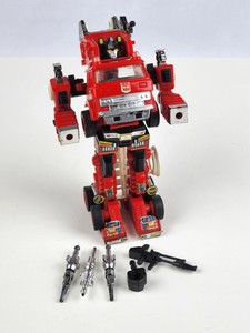 G1 1982 Transformers Inferno Autobot Fire Truck Near Complete missing 3 parts