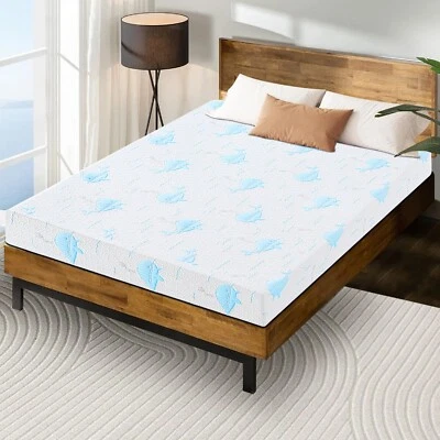 OUUI 5"6" Twin Txl Full Queen Memory Foam Mattress, Breathable, with Removable Cover