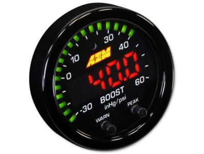 AEM 30-0308 X-Series Boost Pressure Gauge -30 ~ 60PSI - Image 1 of 2